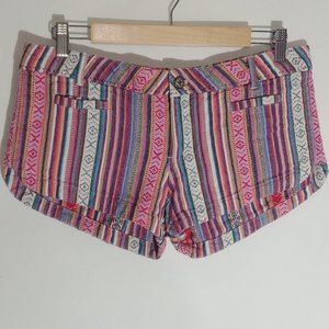 Others Follow Bohemian Striped Shorts Womens Size 30